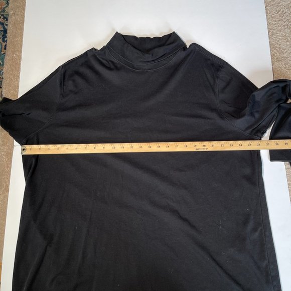 Denver Hayes Classic Fit Black Long Sleeve Turtle Neck Size Extra Large - Picture 5 of 7